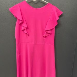 Hot Pink Crepe Dress